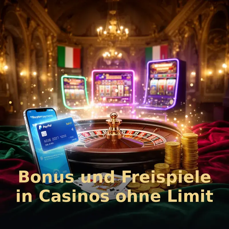 Bonus und Freispiele in Casinos ohne Limit